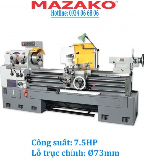 Máy tiện vạn năng Hàn Quốc Ø500x1000mm, lỗ trục chính Ø73mm, công suất motor 7.5HP (5.5KW)